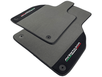 Gray Floor Mats for Lamborghini Aventador With Alcantara Leather - AutoWin