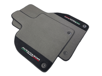 Gray Floor Mats for Lamborghini Aventador With Alcantara Leather - AutoWin