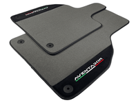 Gray Floor Mats for Lamborghini Aventador With Alcantara Leather - AutoWin