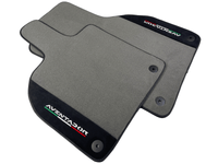 Gray Floor Mats for Lamborghini Aventador With Alcantara Leather - AutoWin