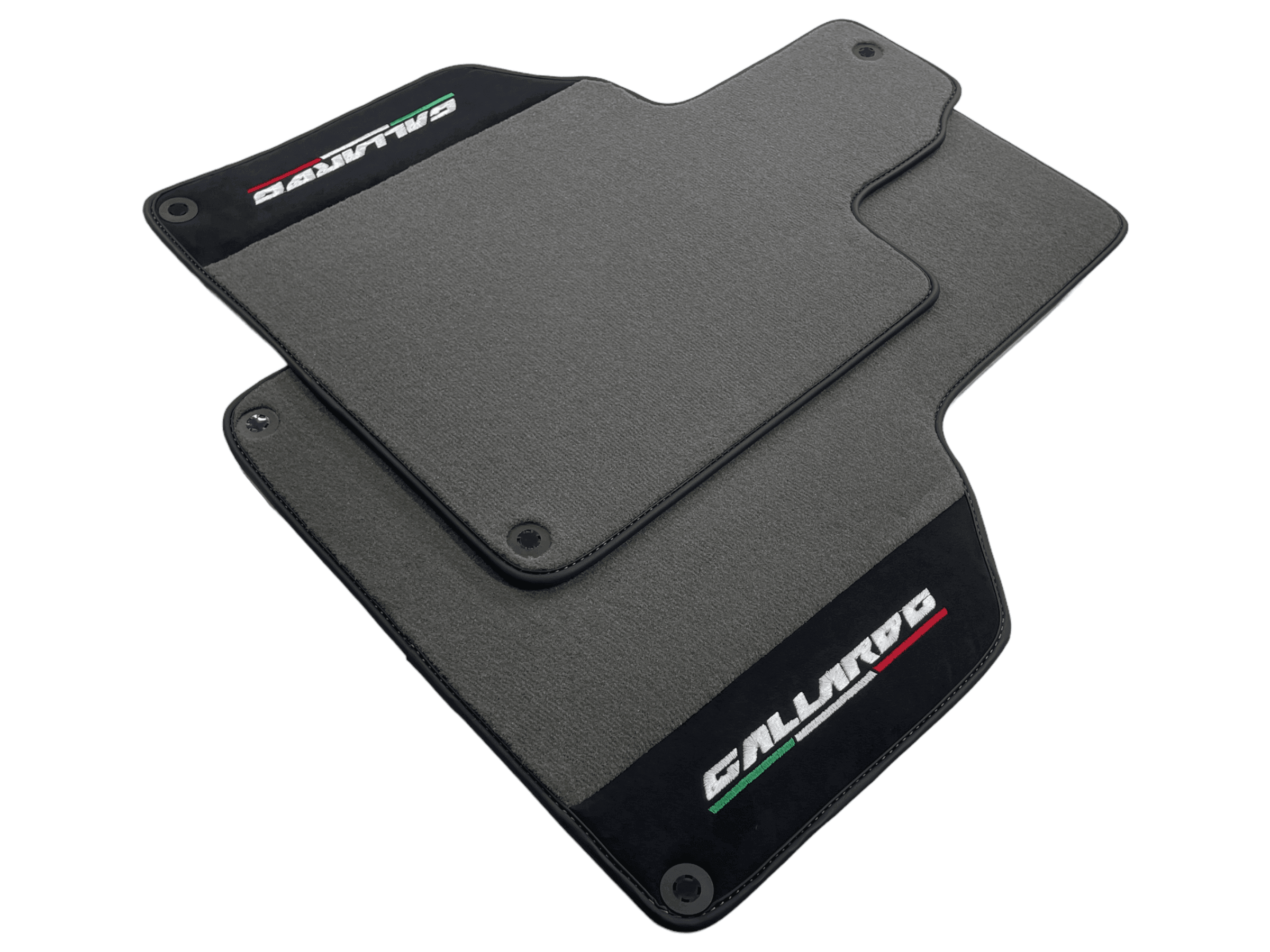 Gray Floor Mats for Lamborghini Gallardo With Alcantara Leather - AutoWin