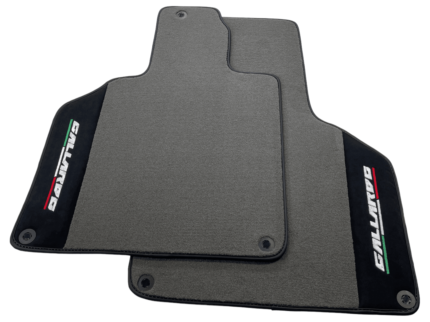 Gray Floor Mats for Lamborghini Gallardo With Alcantara Leather - AutoWin
