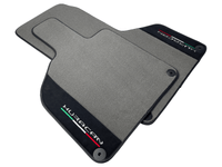 Gray Floor Mats for Lamborghini Huracan With Alcantara Leather - AutoWin