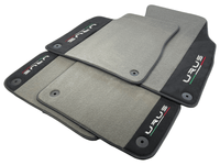Gray Floor Mats For Lamborghini Urus With Alcantara Leather - AutoWin