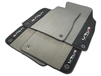Gray Floor Mats For Lamborghini Urus With Alcantara Leather - AutoWin
