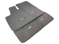 Gray Floor Mats For Maserati Ghibli 2013-2022 Italy Edition - AutoWin