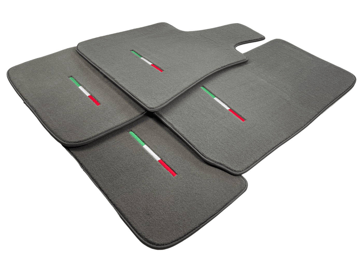 Gray Floor Mats For Maserati Ghibli 2013-2022 Italy Edition - AutoWin