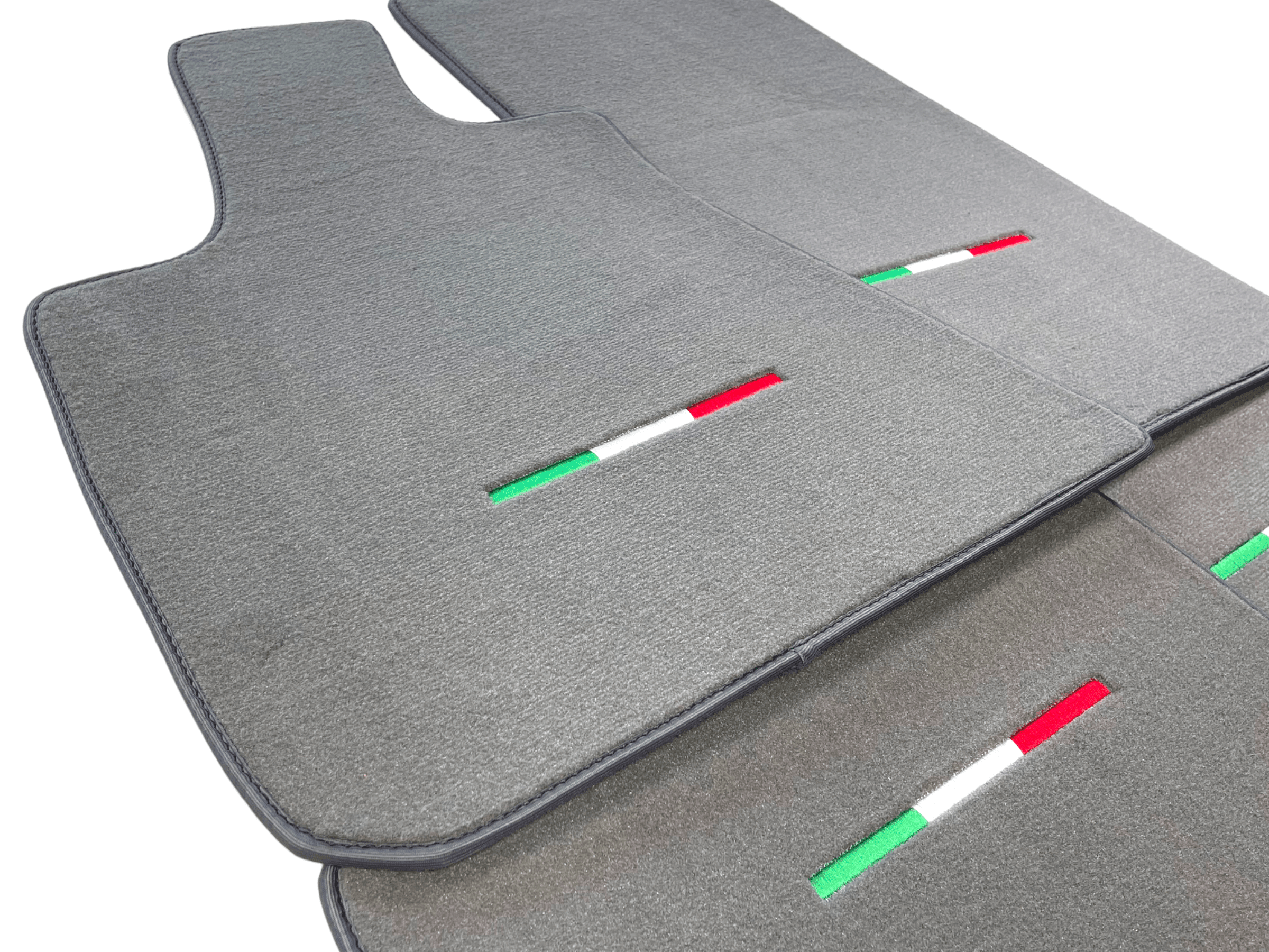 Gray Floor Mats For Maserati Ghibli 2013-2022 Italy Edition - AutoWin