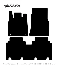 Gray Floor Mats For Mercedes Benz A-Class W168 (2001-2004) | Limited Edition - AutoWin