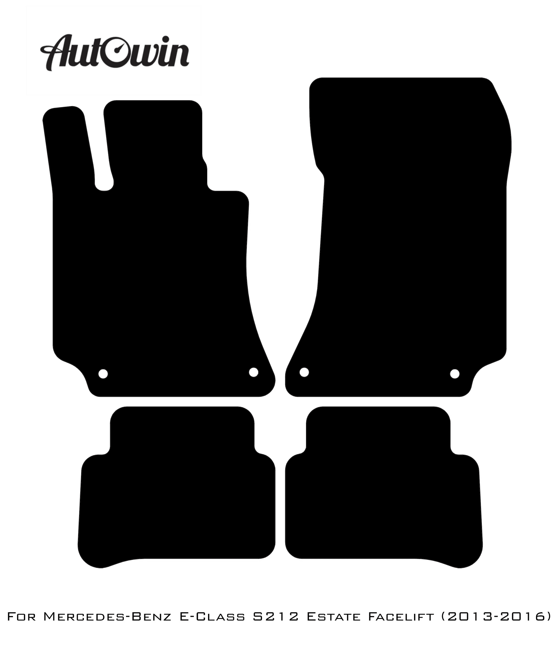 Gray Floor Mats For Mercedes Benz E-Class S212 Estate Facelift (2013-2016) | Limited Edition - AutoWin