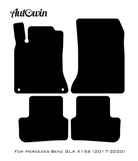 Gray Luxury Floor Mats For Mercedes Benz GLA-Class X156 (2017-2020) | ER56 Design - AutoWin