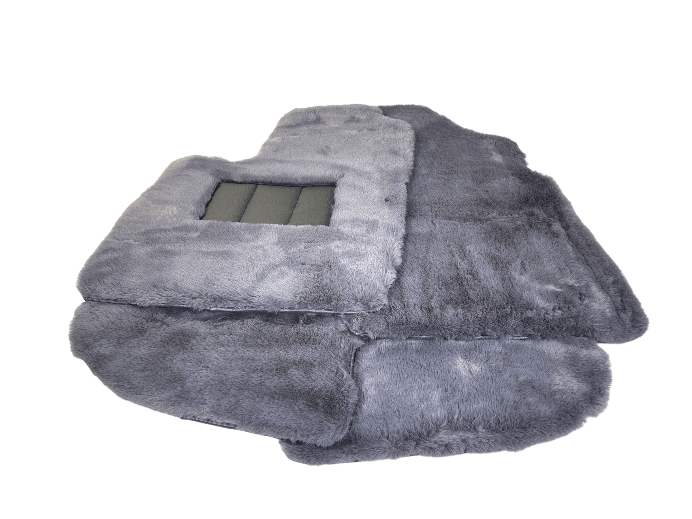 Gray Sheepskin Floor Mats For Bentley Continental GT (2003–2017) Er56 Design - AutoWin
