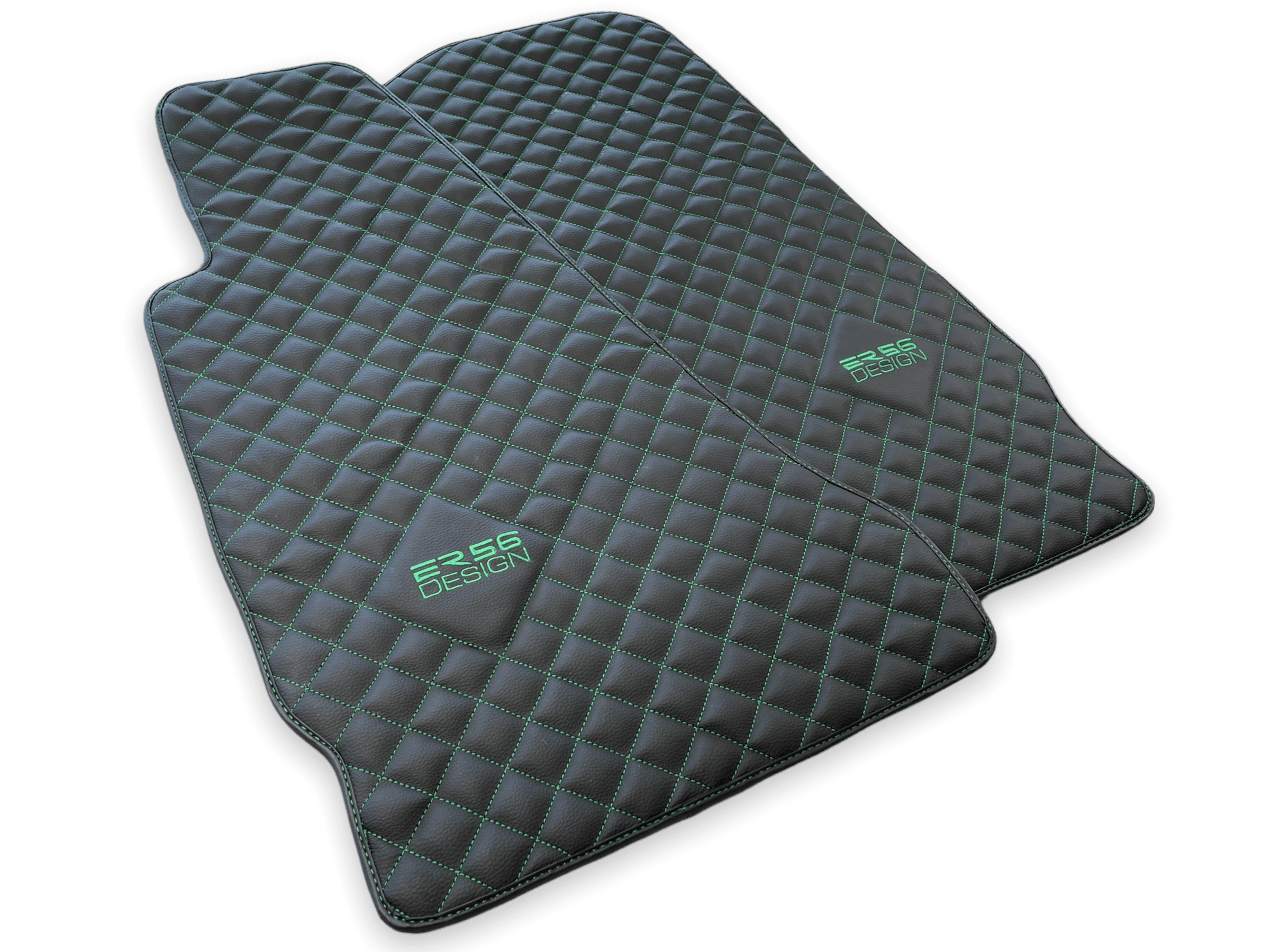 Leather Floor Mats For Aston Martin DB9 (2004-2016) ER56 Design - AutoWin