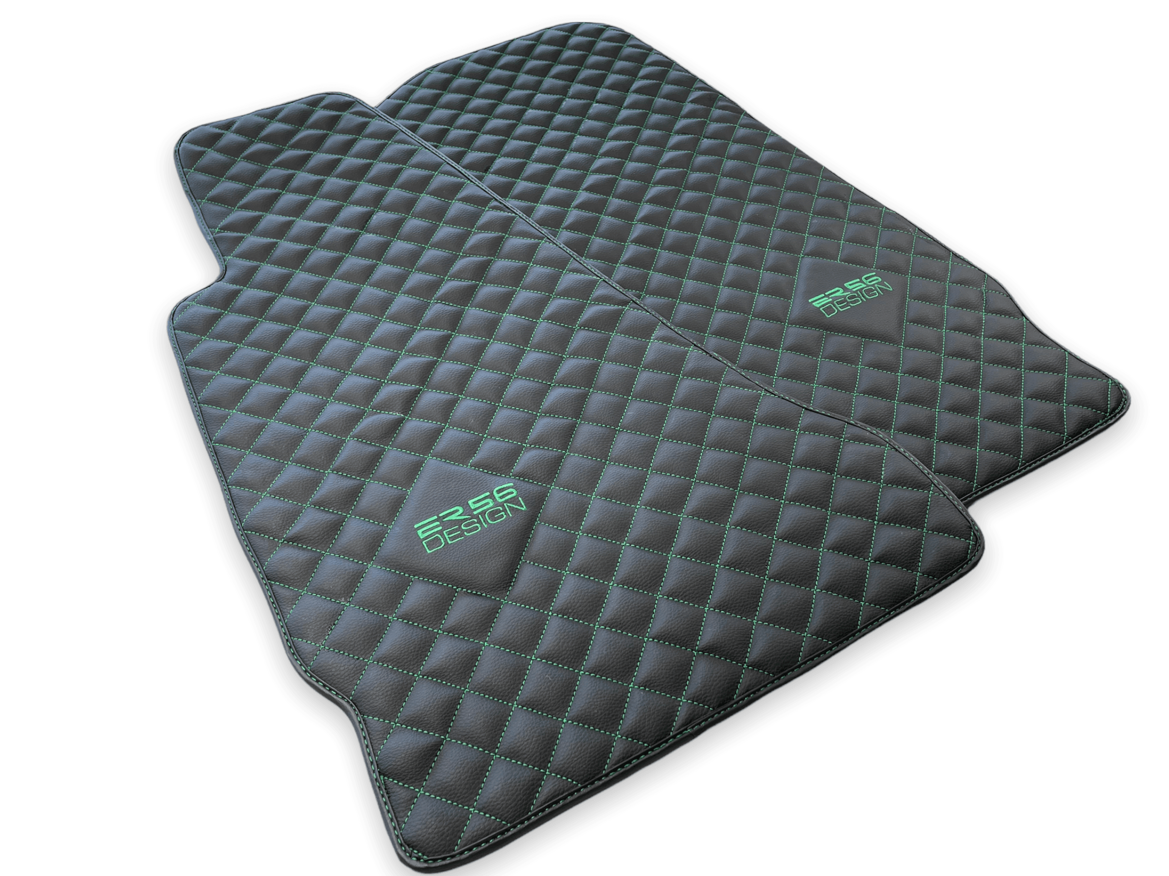 Leather Floor Mats For Aston Martin DB9 (2004-2016) ER56 Design - AutoWin