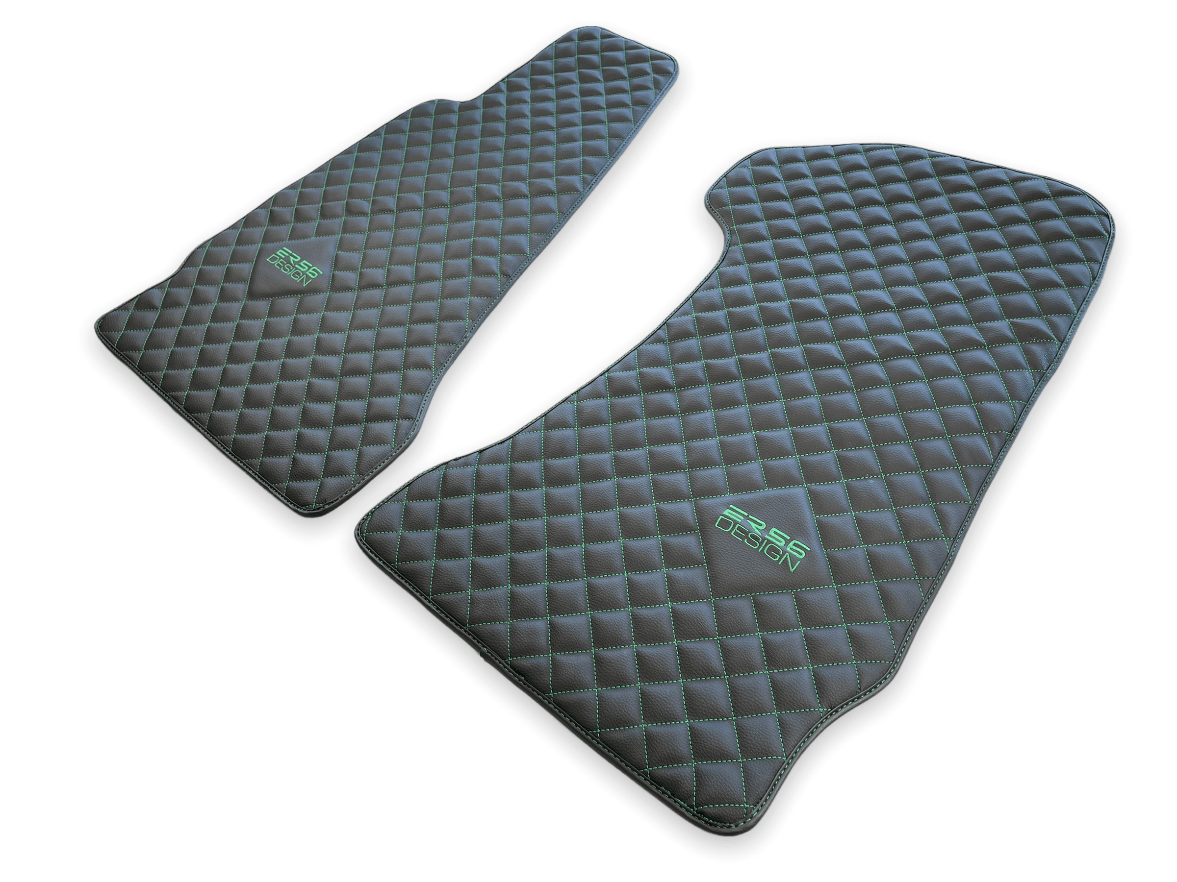 Leather Floor Mats For Aston Martin DB9 (2004-2016) ER56 Design - AutoWin