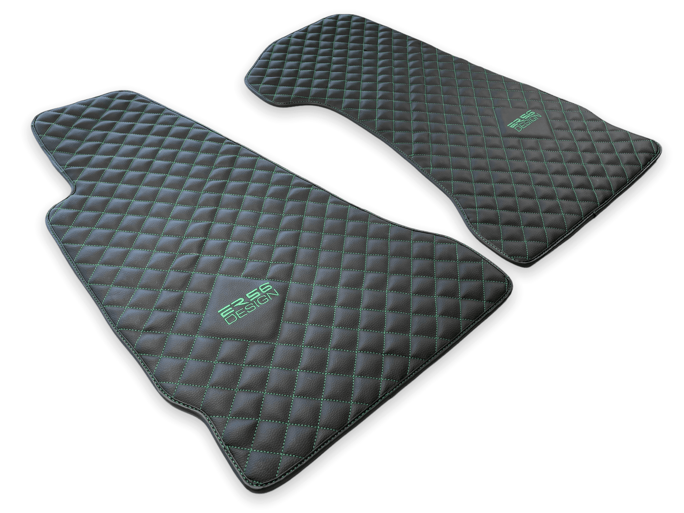 Leather Floor Mats For Aston Martin DB9 (2004-2016) ER56 Design - AutoWin