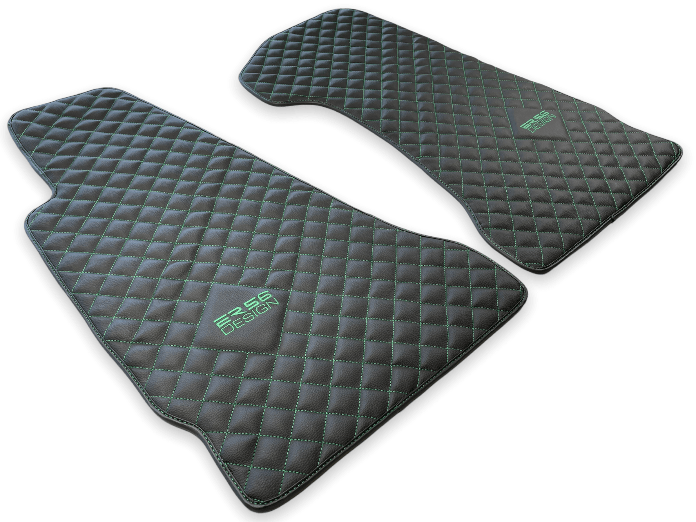 Leather Floor Mats For Aston Martin DB9 (2004-2016) ER56 Design - AutoWin