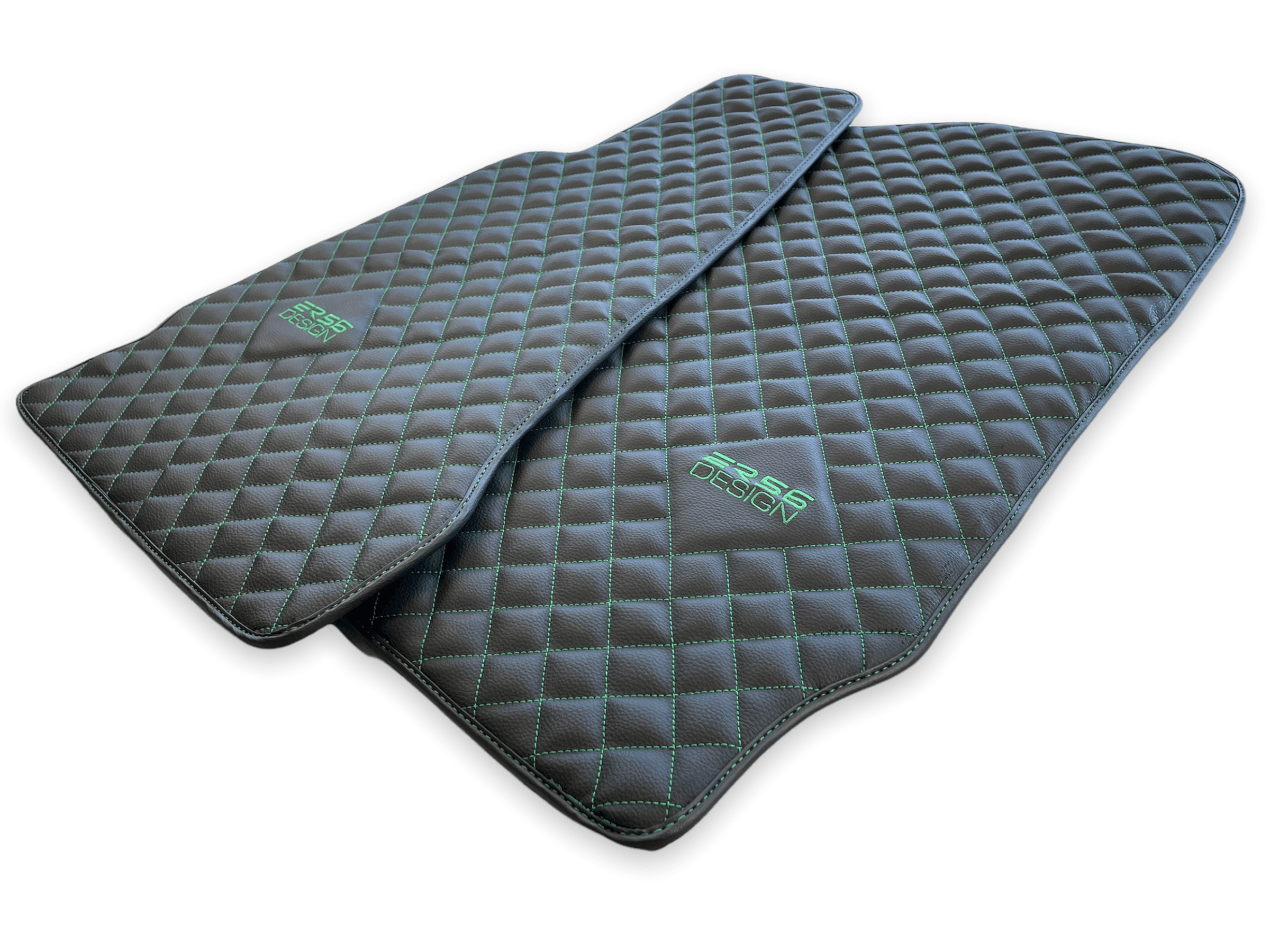 Leather Floor Mats For Aston Martin DB9 (2004-2016) ER56 Design - AutoWin