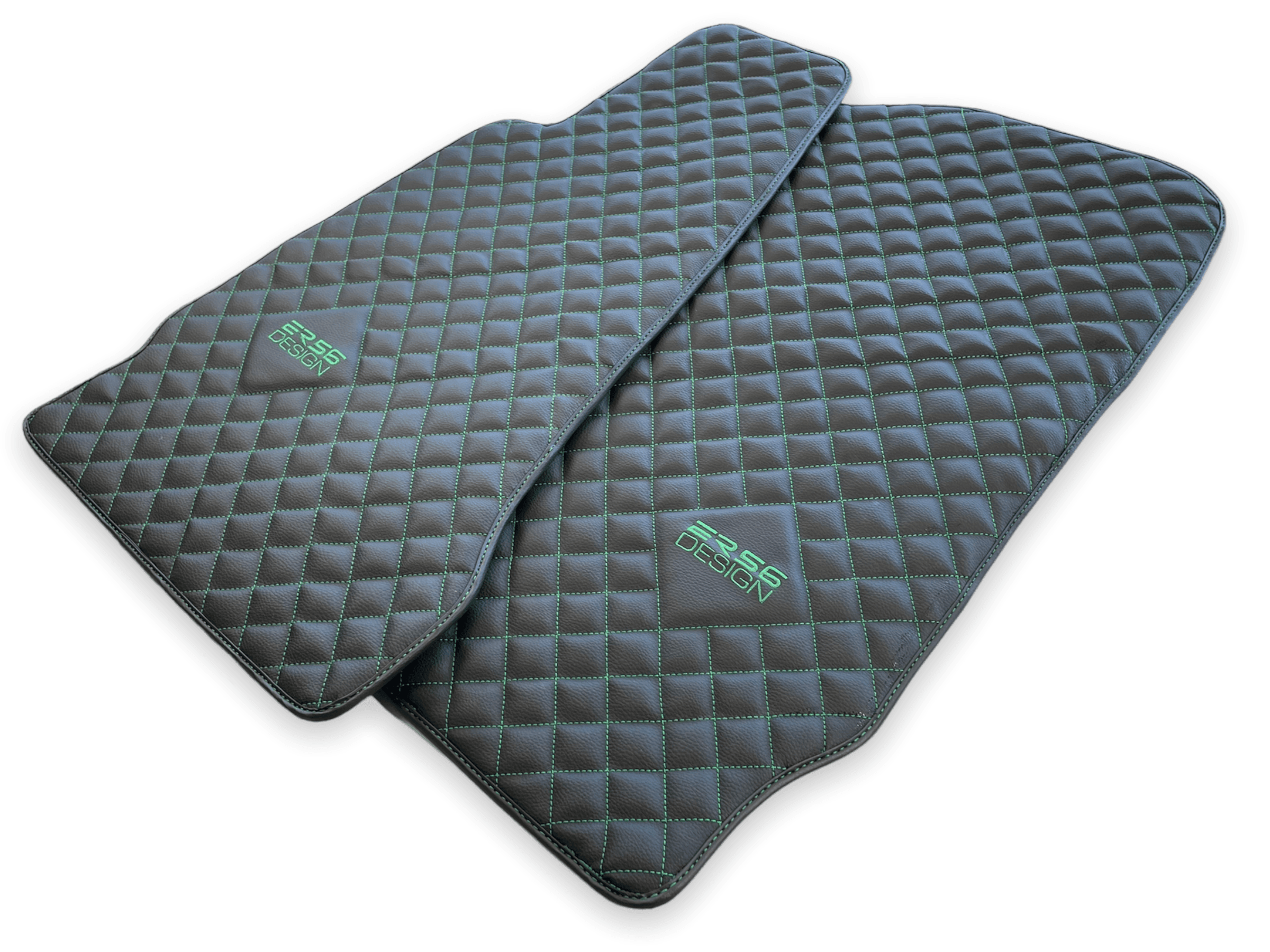 Leather Floor Mats For Aston Martin DB9 (2004-2016) ER56 Design - AutoWin