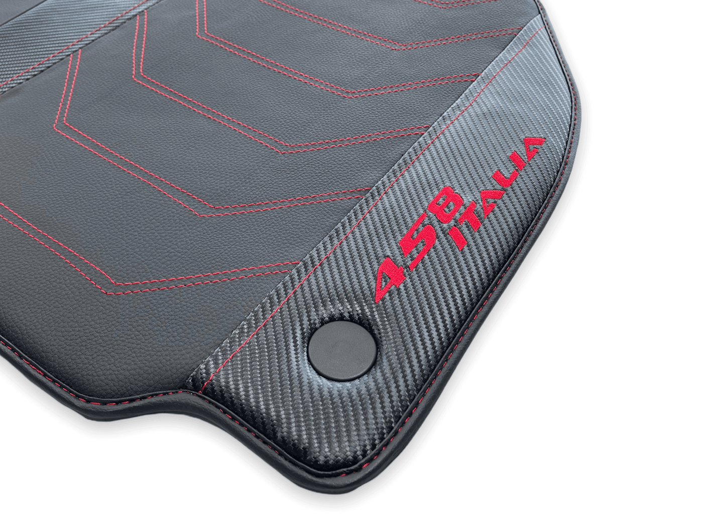 Leather Floor Mats For Ferrari 458 Italia 2009-2015 With Carbon Fiber - AutoWin
