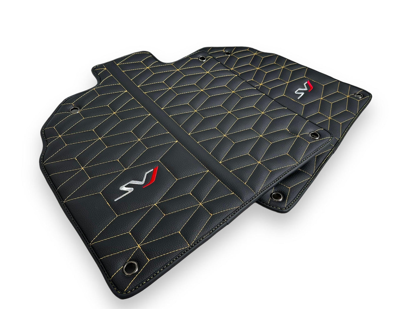 Leather Floor Mats for Lamborghini Aventador SVJ Limited Edition - AutoWin