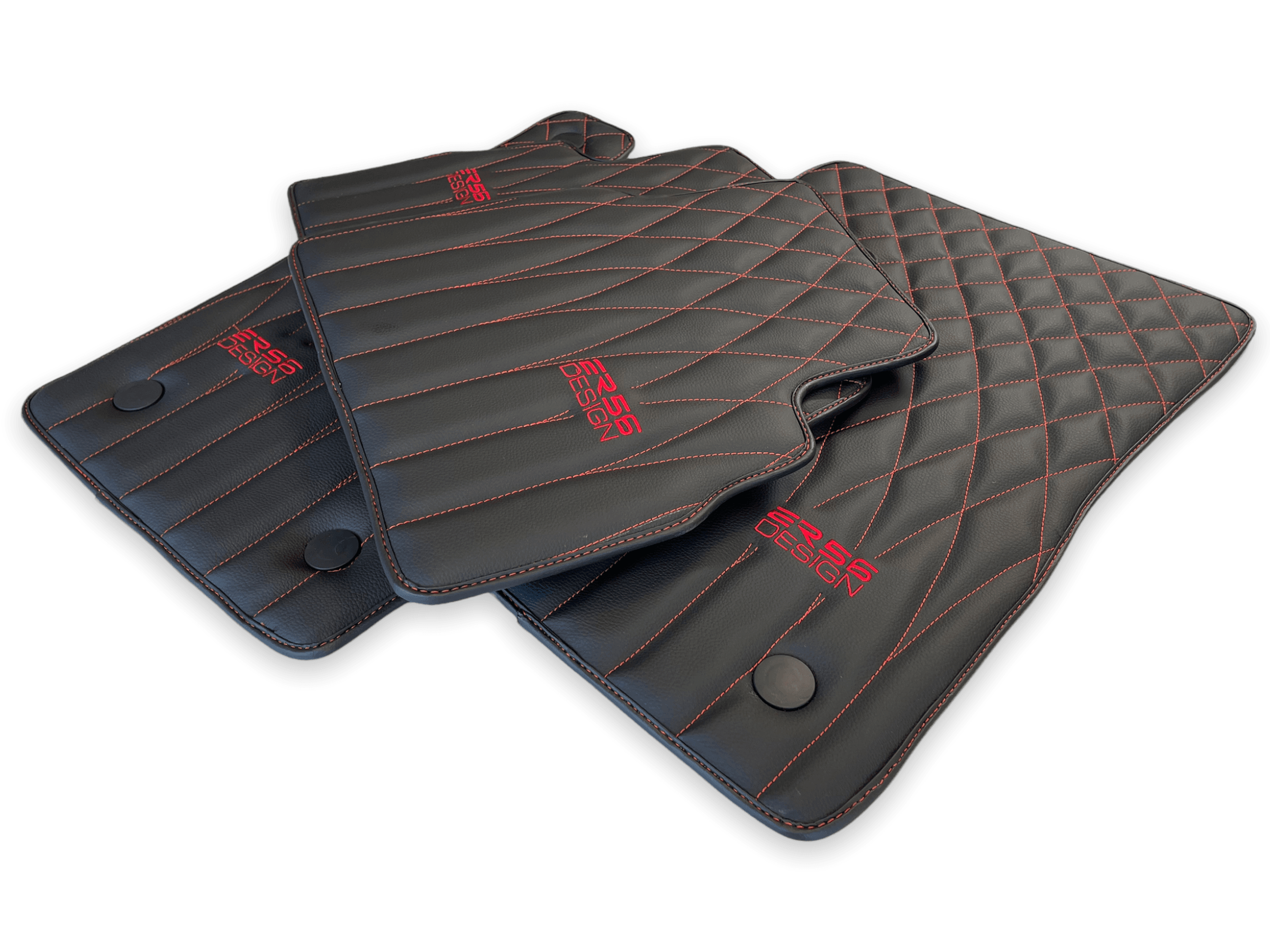 Leather Floor Mats For Mercedes-Benz G Class 2019-2022 W463 ER56 Design - AutoWin