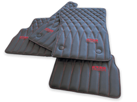 Leather Floor Mats For Mercedes-Benz G Class 2019-2022 W463 ER56 Design - AutoWin