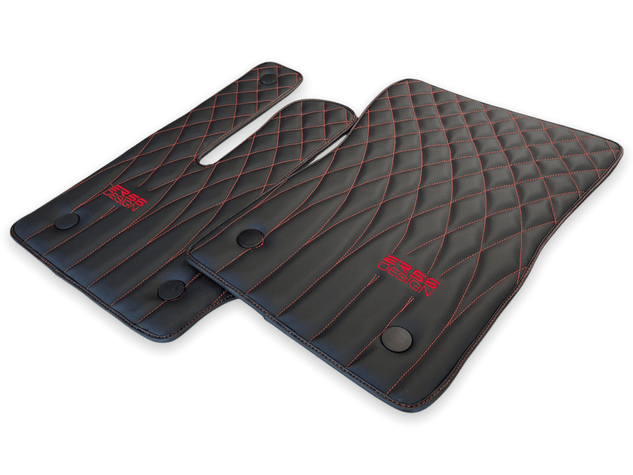 Leather Floor Mats For Mercedes-Benz G Class 2019-2022 W463 ER56 Design - AutoWin