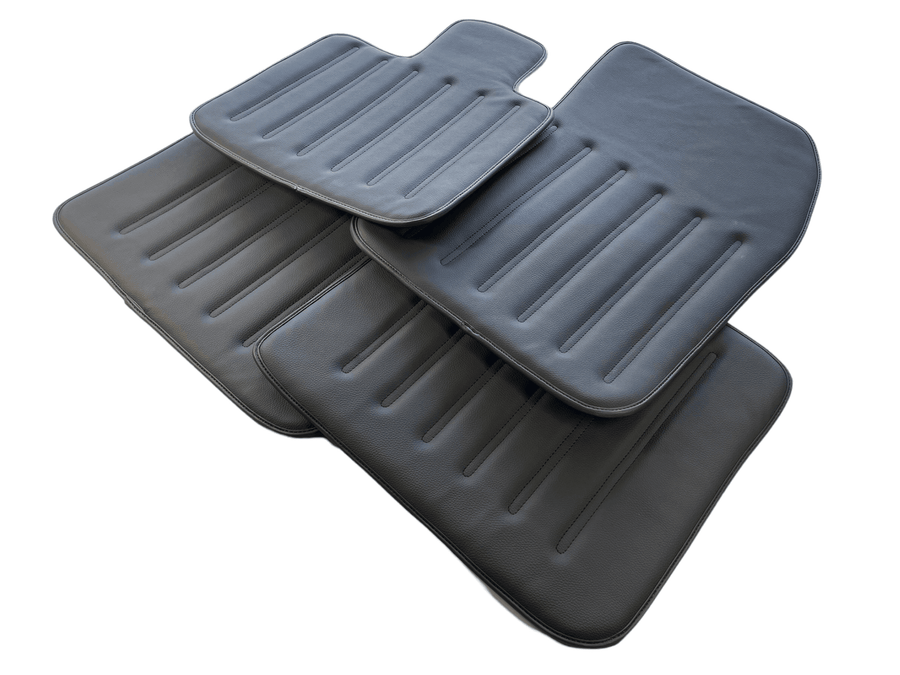 Leather Floor Mats For Rolls Royce Black Badge Cullinan Rr312018-2023 Black - AutoWin