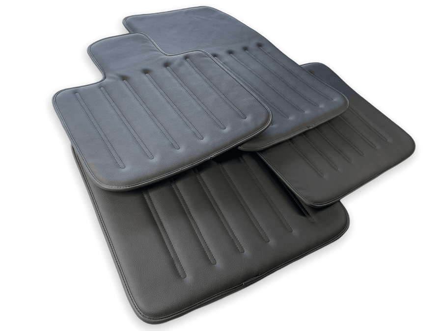 Leather Floor Mats For Rolls Royce Black Badge Cullinan Rr312018-2023 Black - AutoWin