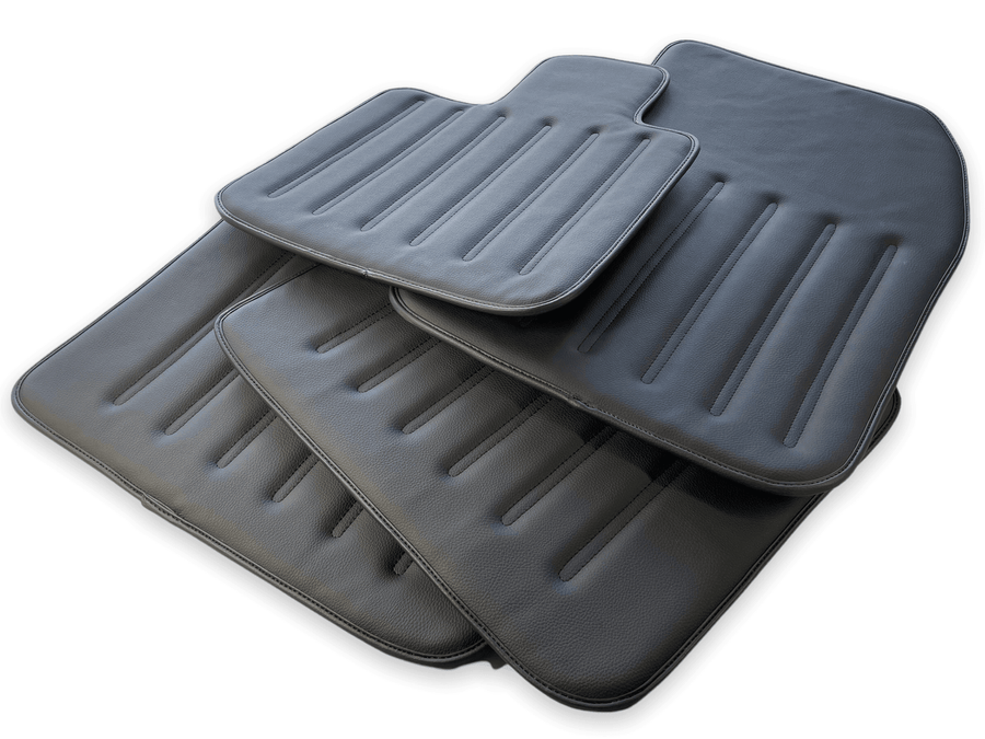 Leather Floor Mats For Rolls Royce Black Badge Cullinan Rr312018-2023 Black - AutoWin
