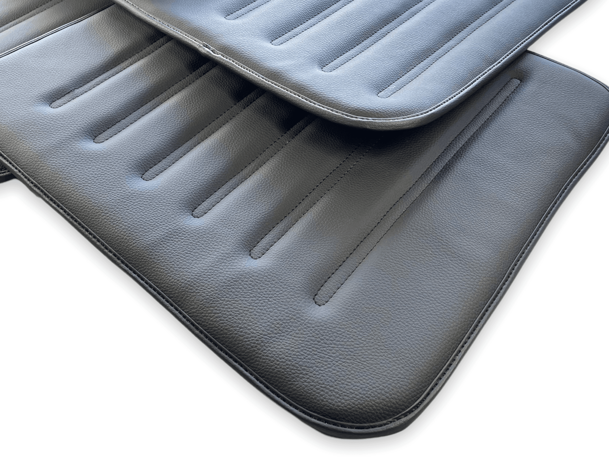 Leather Floor Mats For Rolls Royce Shadow 1965-1977 Black - AutoWin