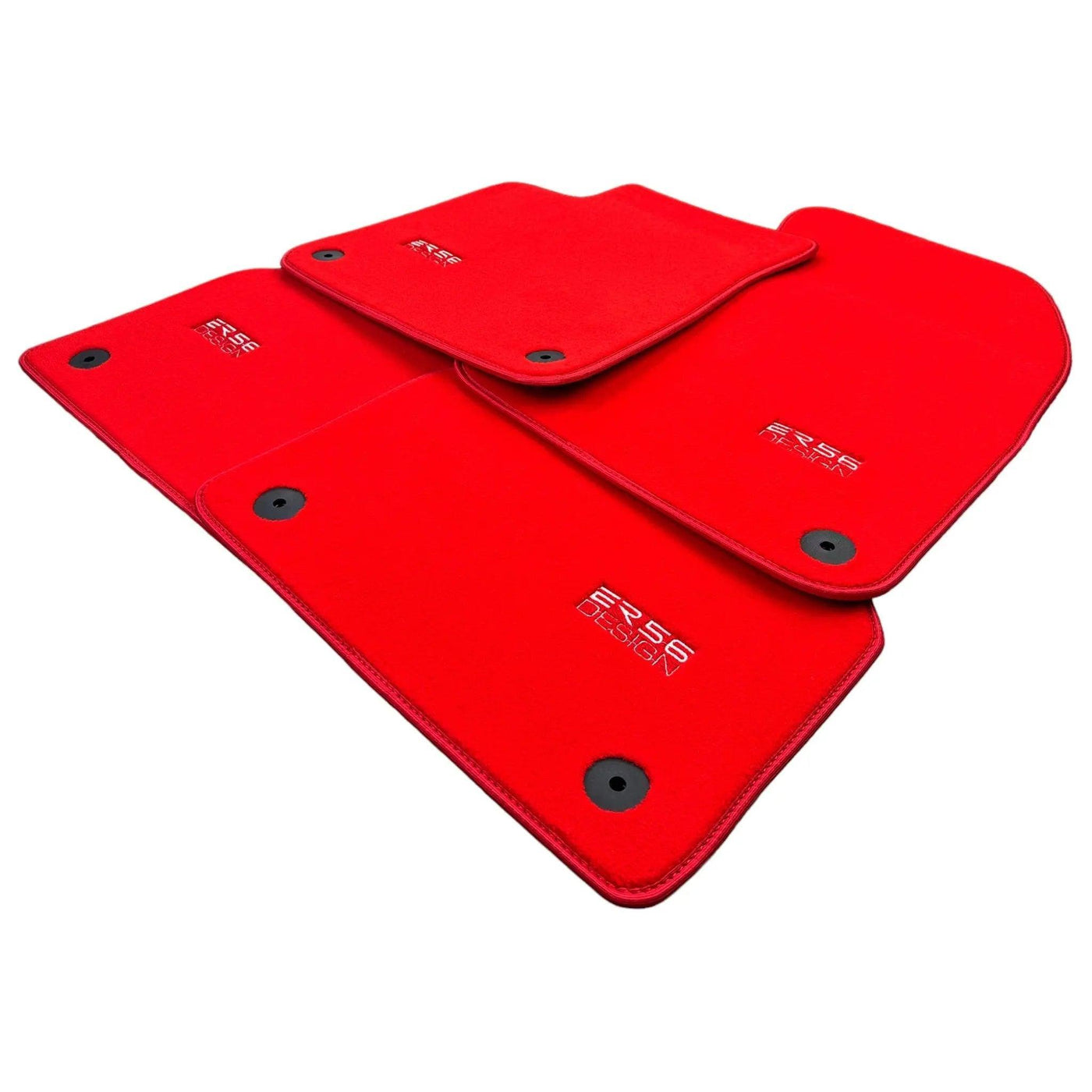 Red Floor Mats for Audi A6 - C7 Sedan (2011-2018) | ER56 Design - AutoWin