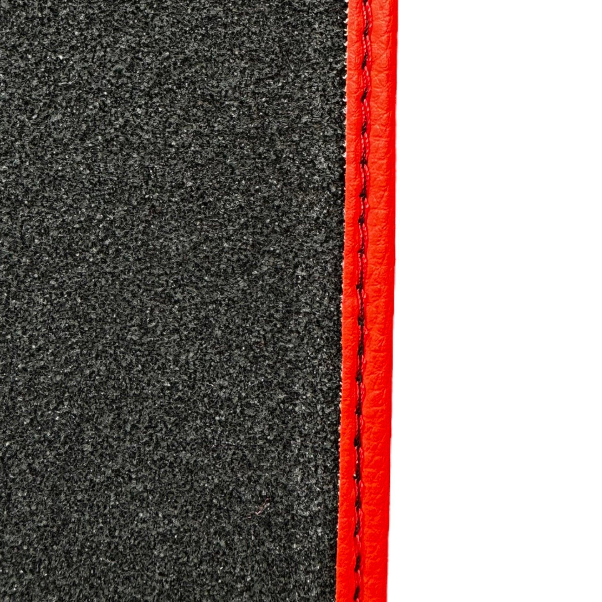 Red Floor Mats For Bentley Mulsanne (2010-2020) with Alcantara Leather - AutoWin
