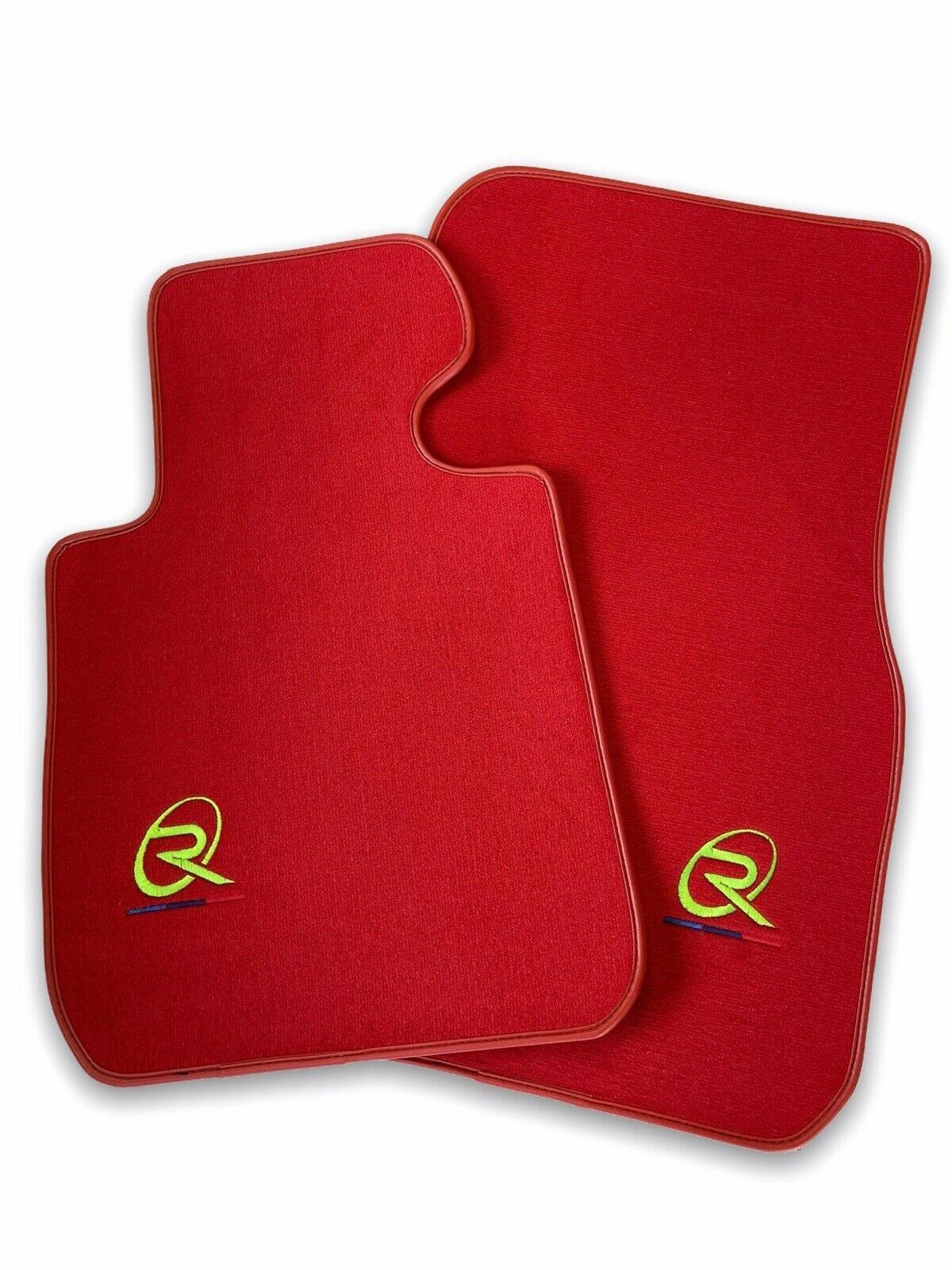 Red Floor Mats For BMW 2 Series G42 2-door Coupe ROVBUT Brand Tailored Set Perfect Fit Green SNIP Collection - AutoWin