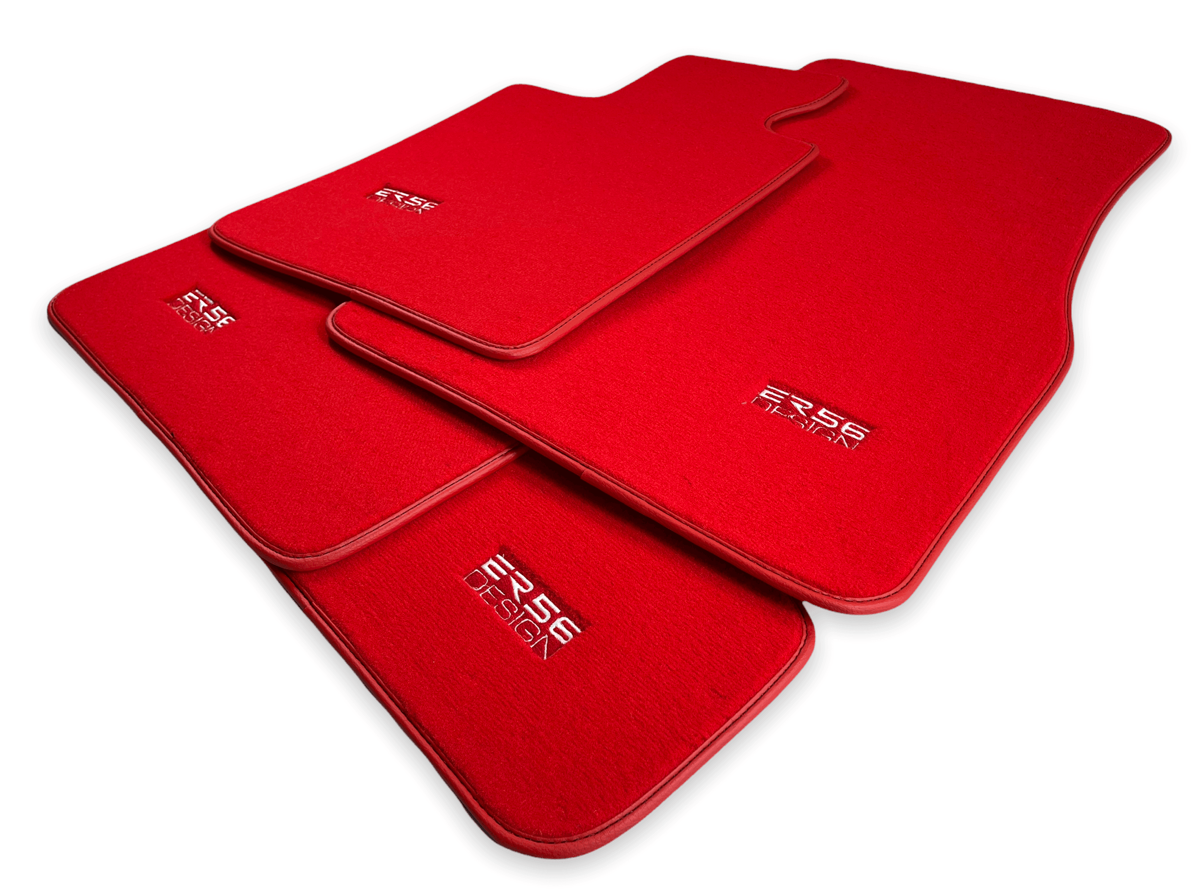 Red Floor Mats For BMW 5 Series F07 GT - ER56 Design Brand - AutoWin