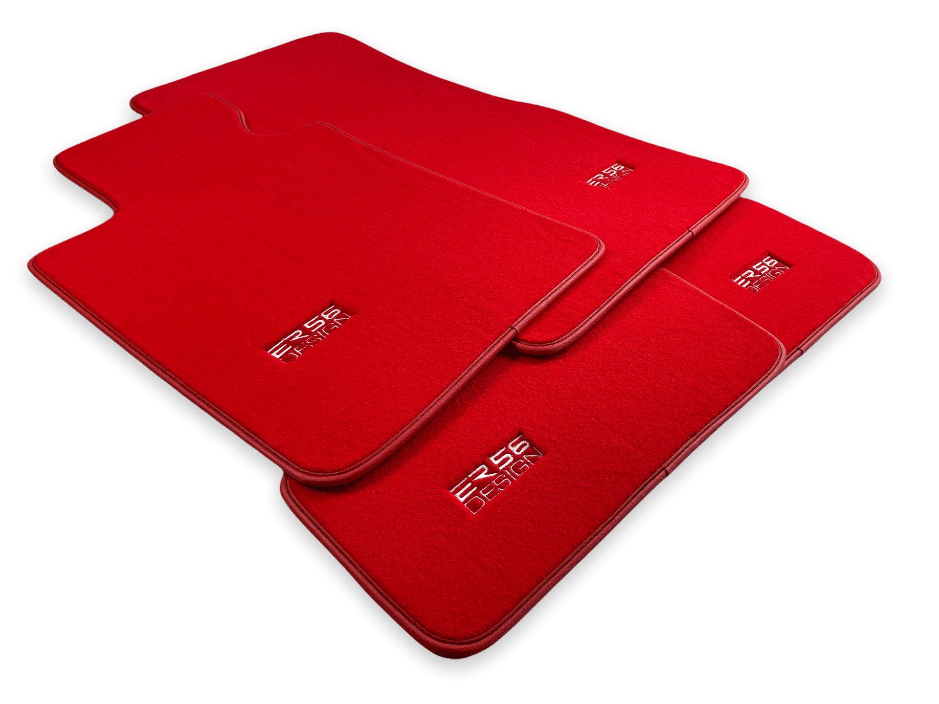 Red Floor Mats For BMW 8 Series G14 - ER56 Design Brand - AutoWin