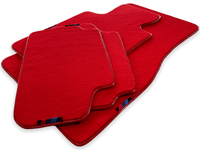 Red Floor Mats For BMW 8 Series G14 With M Package AutoWin Brand - AutoWin