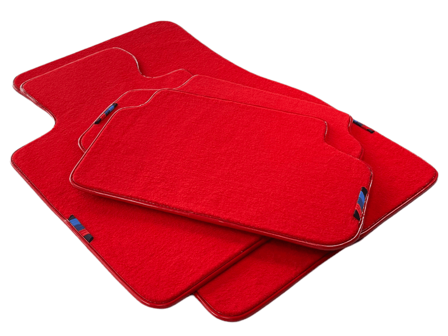 Red Floor Mats For BMW X1 Series E84 With M Package - AutoWin