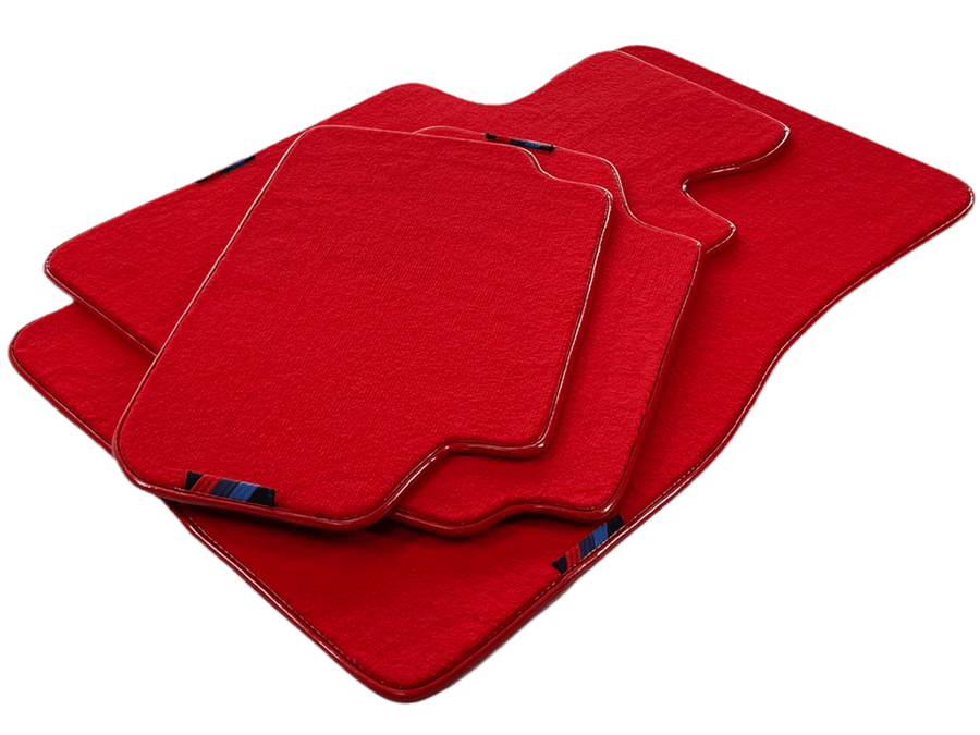 Red Floor Mats For BMW X4 Series G02 WITH M Package - AutoWin