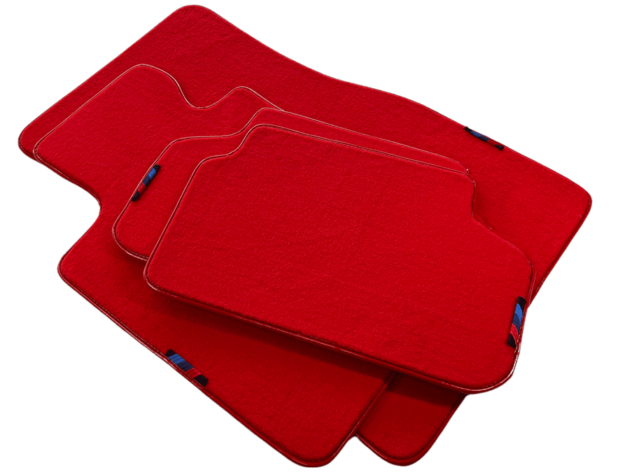 Red Floor Mats For BMW X4M Series F98 With M Package AutoWin Brand - AutoWin