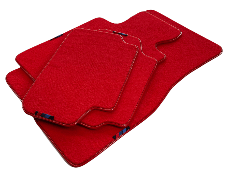 Red Floor Mats For BMW X4M Series F98 With M Package AutoWin Brand - AutoWin
