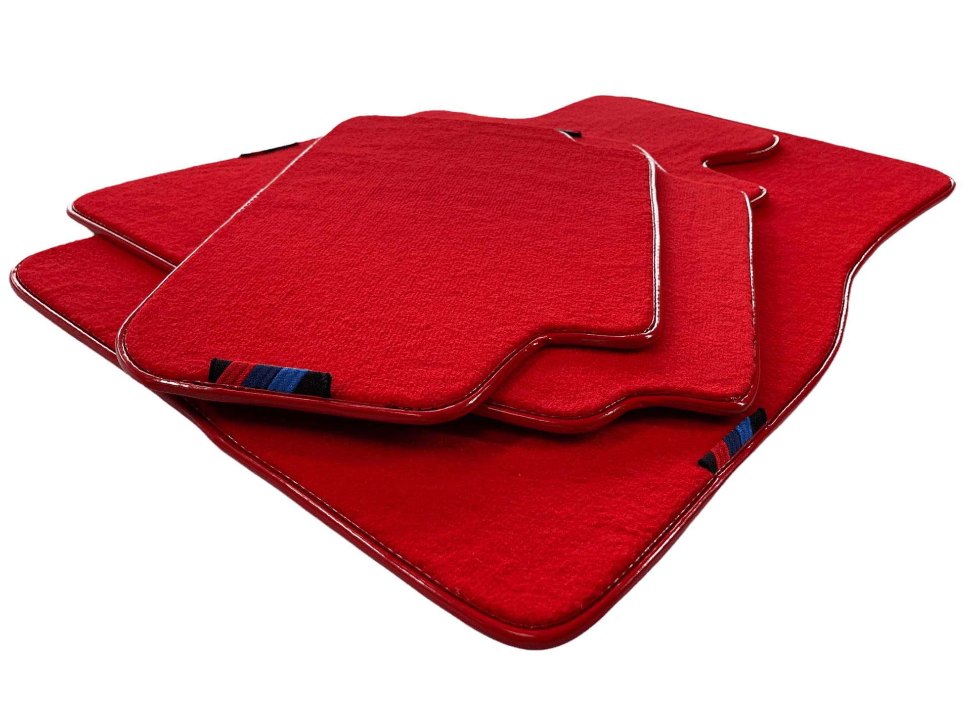 Red Floor Mats For BMW X5 Series E70 LCI With M Package AutoWin Brand - AutoWin