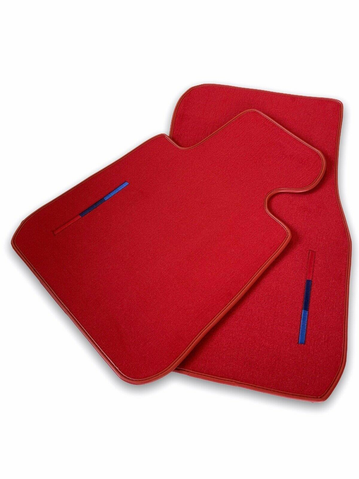 Red Floor Mats For BMW BMW iX (2022-2024) With M Package - AutoWin
