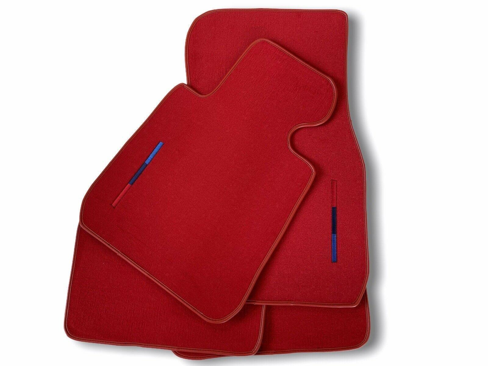 Red Floor Mats For BMW BMW iX (2022-2024) With M Package - AutoWin