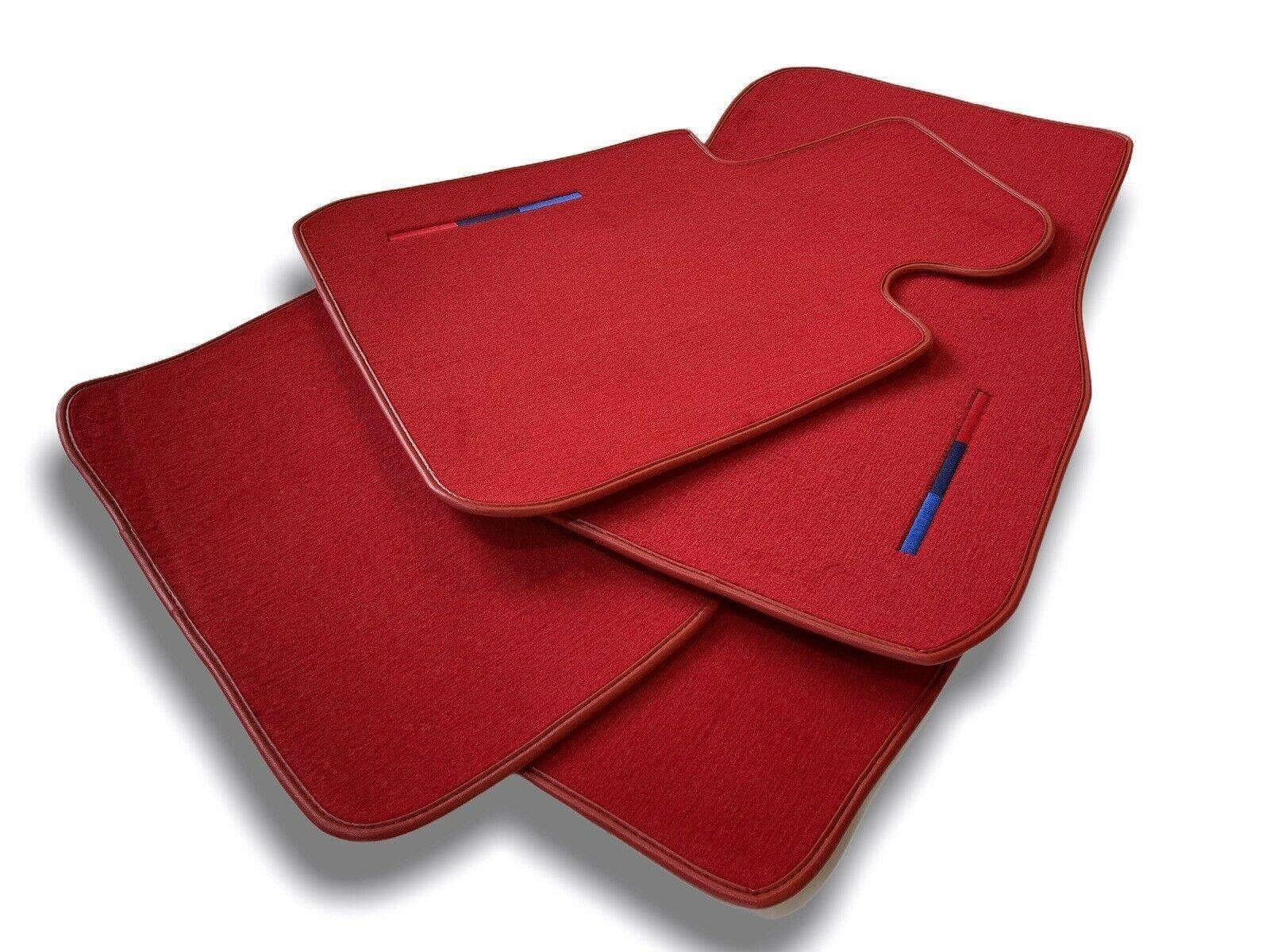 Red Floor Mats For BMW BMW iX (2022-2024) With M Package - AutoWin
