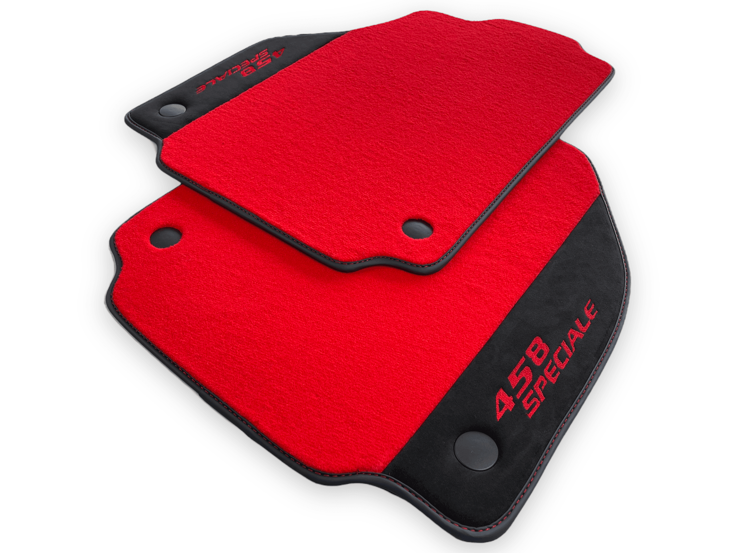 Red Floor Mats For Ferrari 458 Speciale 2012-2015 - AutoWin