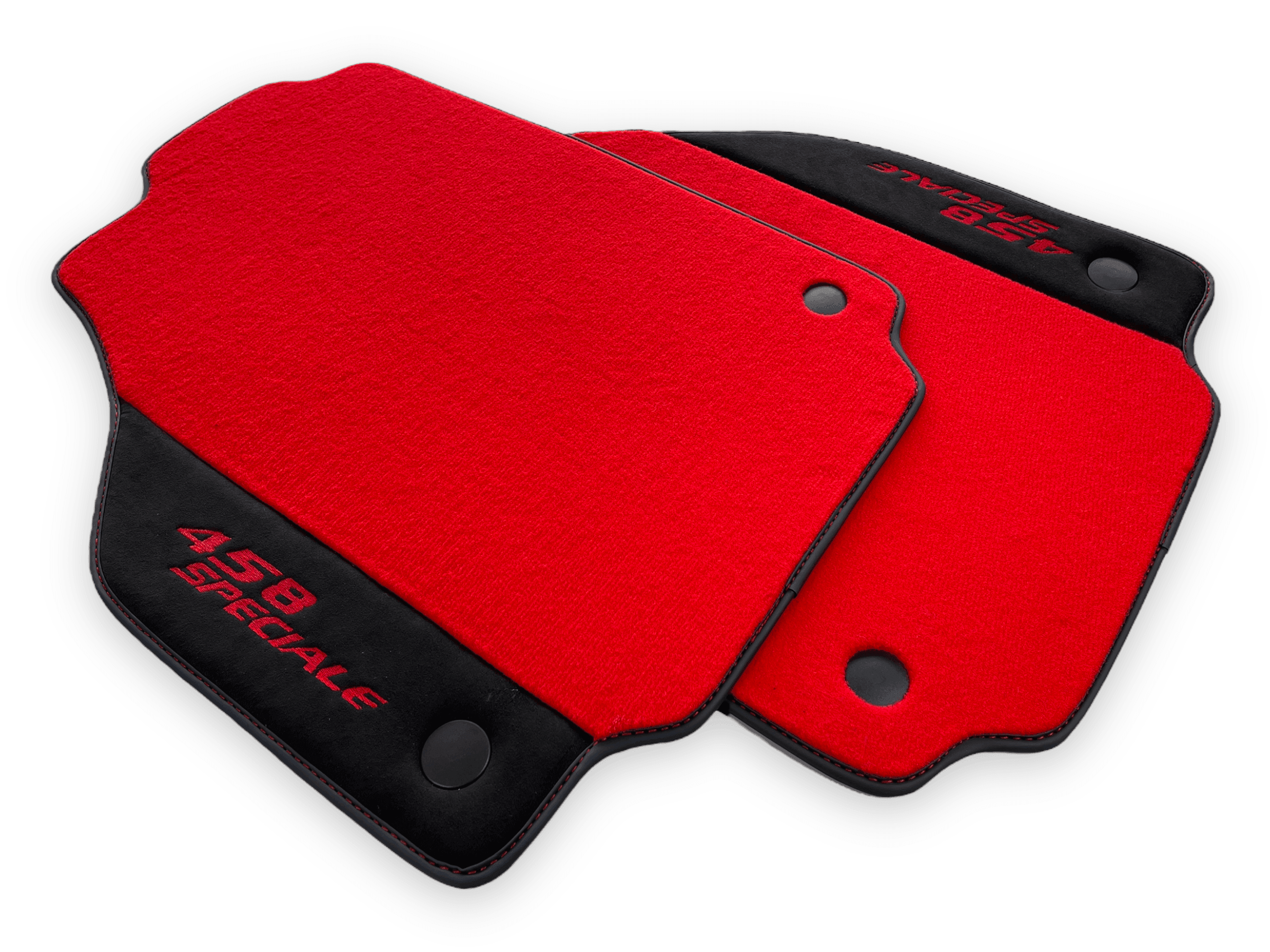 Red Floor Mats For Ferrari 458 Speciale 2012-2015 - AutoWin