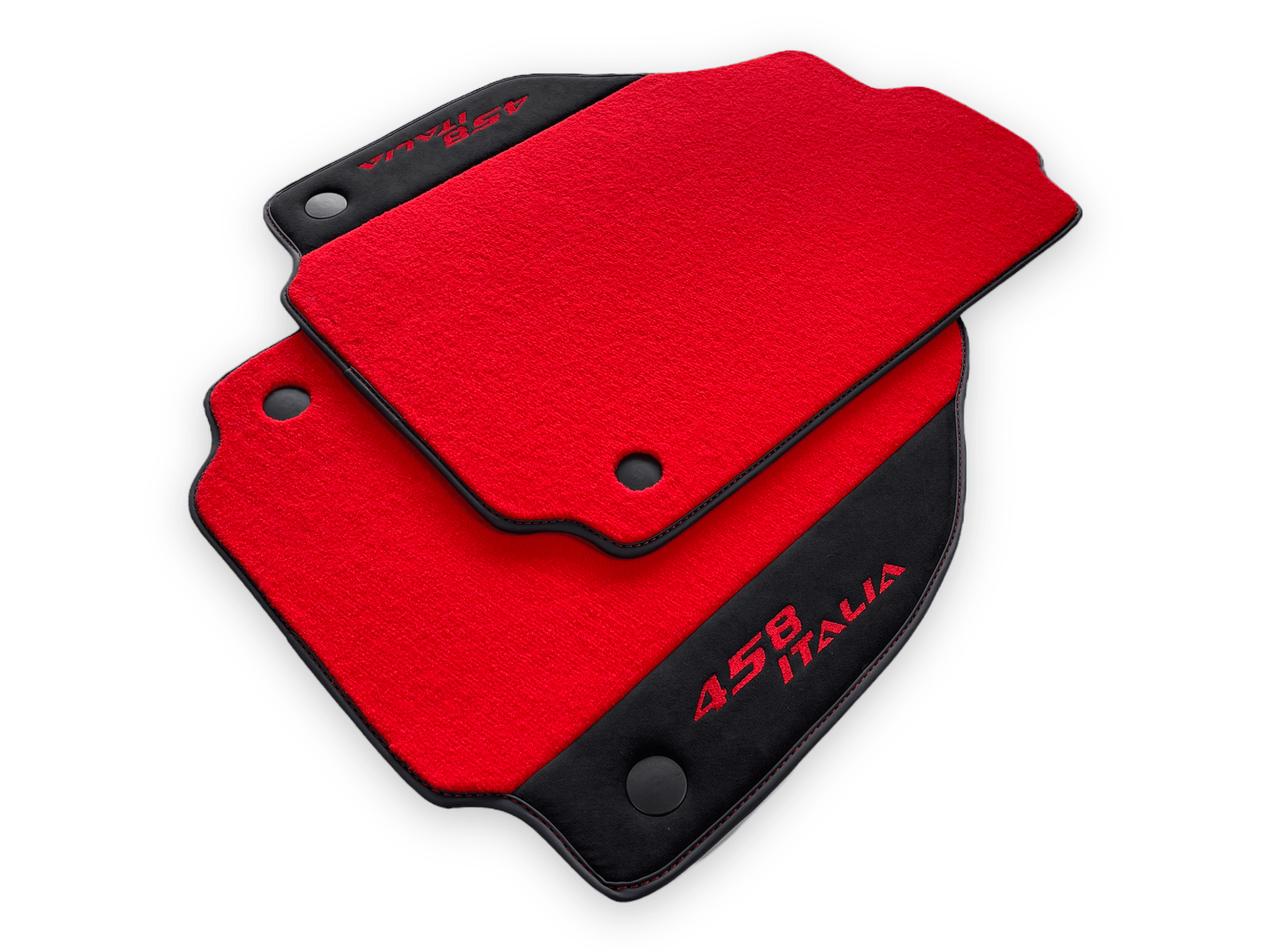 Red Floor Mats For Ferrari 458 Speciale 2012-2015 - AutoWin