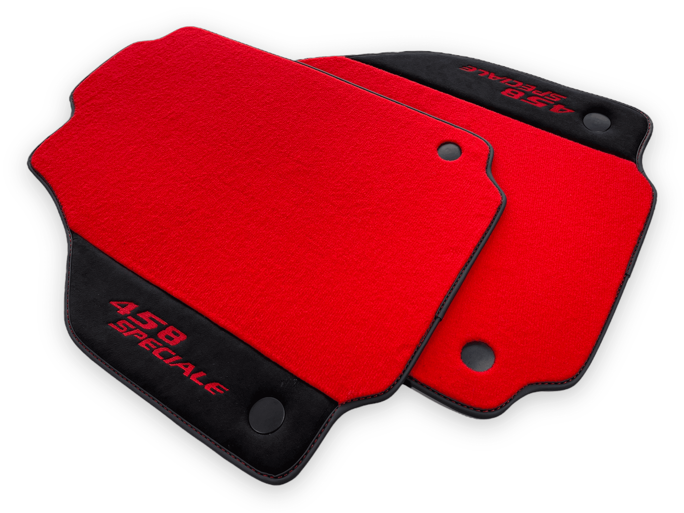 Red Floor Mats For Ferrari 458 Speciale 2012-2015 - AutoWin